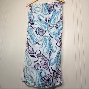 Matilda Jane White, Blue & Yellow Paisley Print